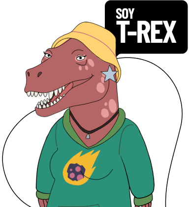 T-Rex de Serie Extintos de Cerveza Poker