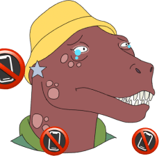 T-Rex de Serie Extintos de Cerveza Poker