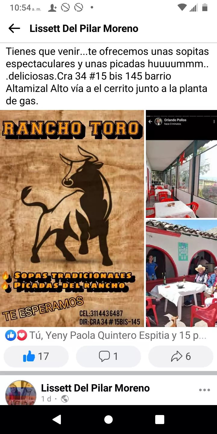 Restaurante bar rancho toro